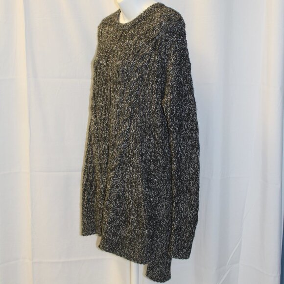 Isabel Maternity Women’s Grey Cable Knit Long Sleeve Sweater Size Medium - Picture 6 of 14